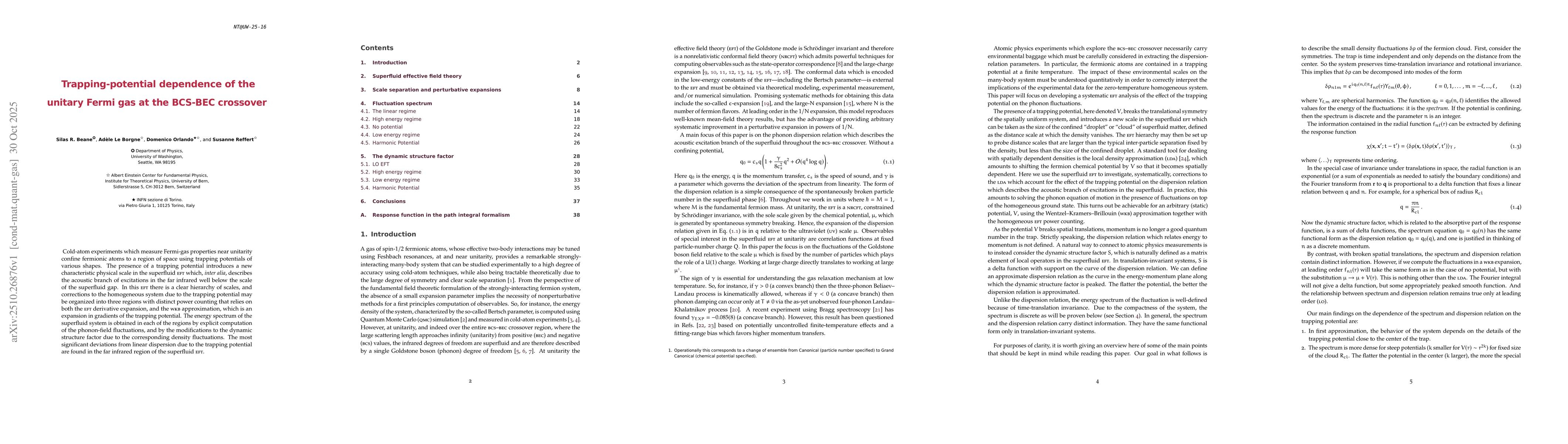 Thumbnail for Trapping-potential dependence of the unitary Fermi gas at the BCS-BEC
  crossover
