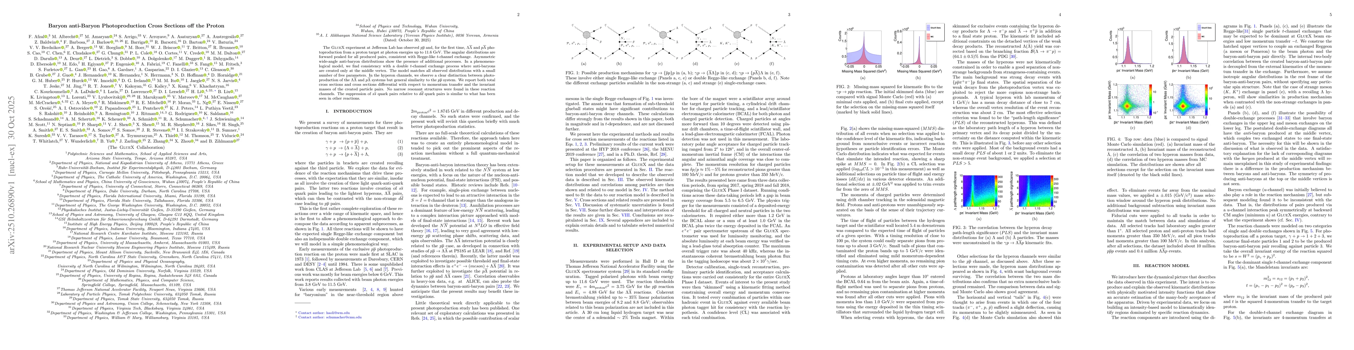 Thumbnail for Baryon anti-Baryon Photoproduction Cross Sections off the Proton