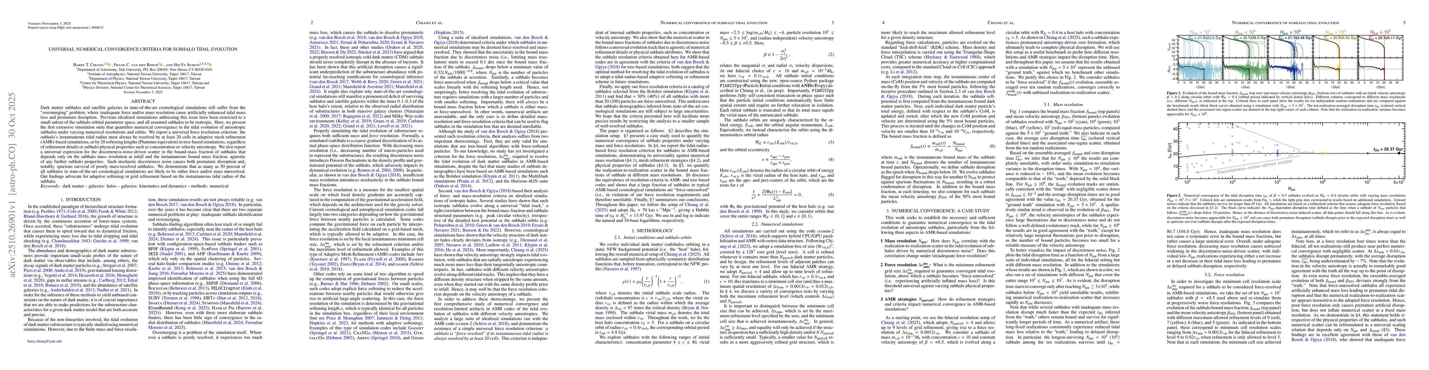 Thumbnail for Universal numerical convergence criteria for subhalo tidal evolution
