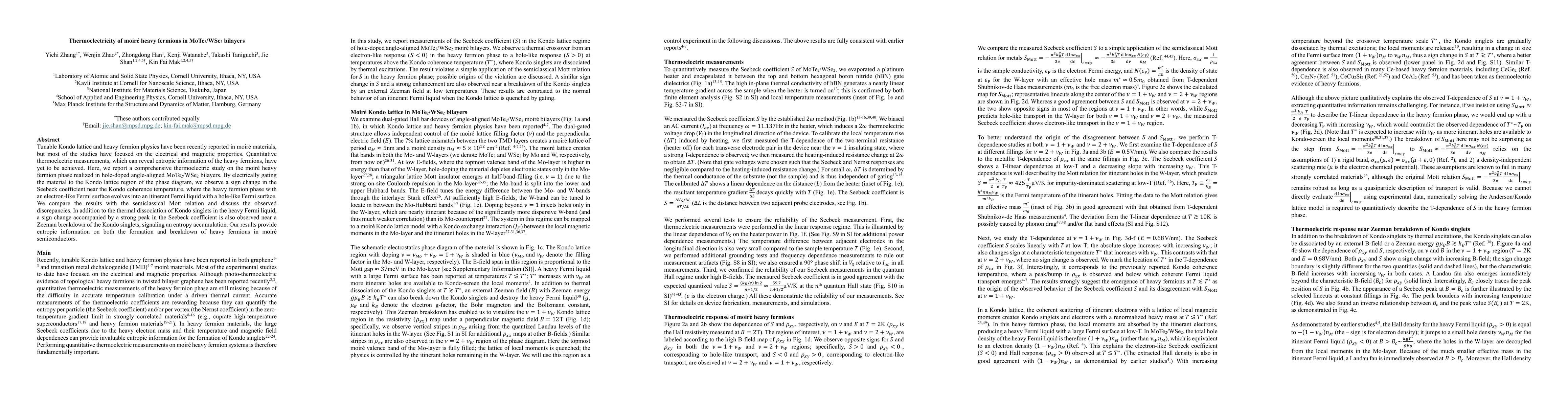 Thumbnail for Thermoelectricity of moiré heavy fermions in MoTe2/WSe2 bilayers