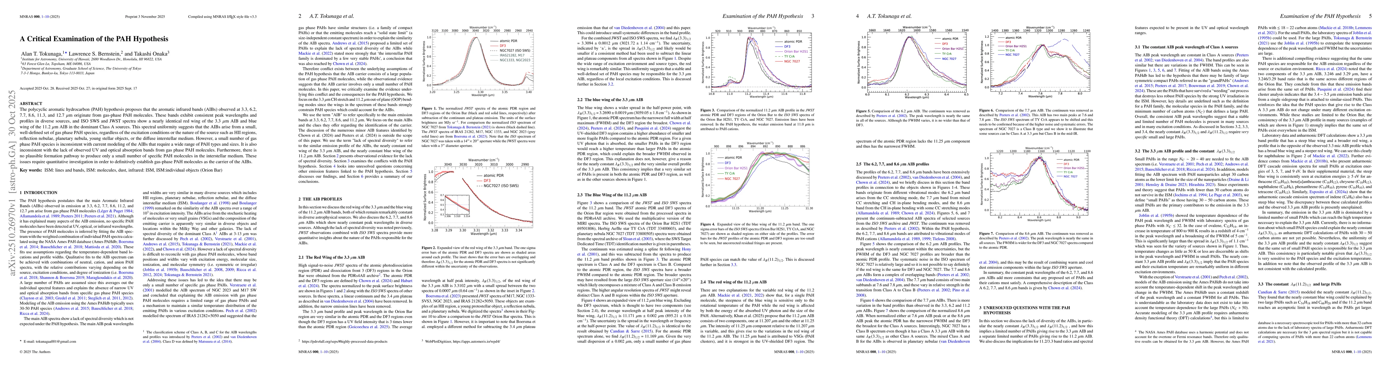 Thumbnail for A Critical Examination of the PAH Hypothesis