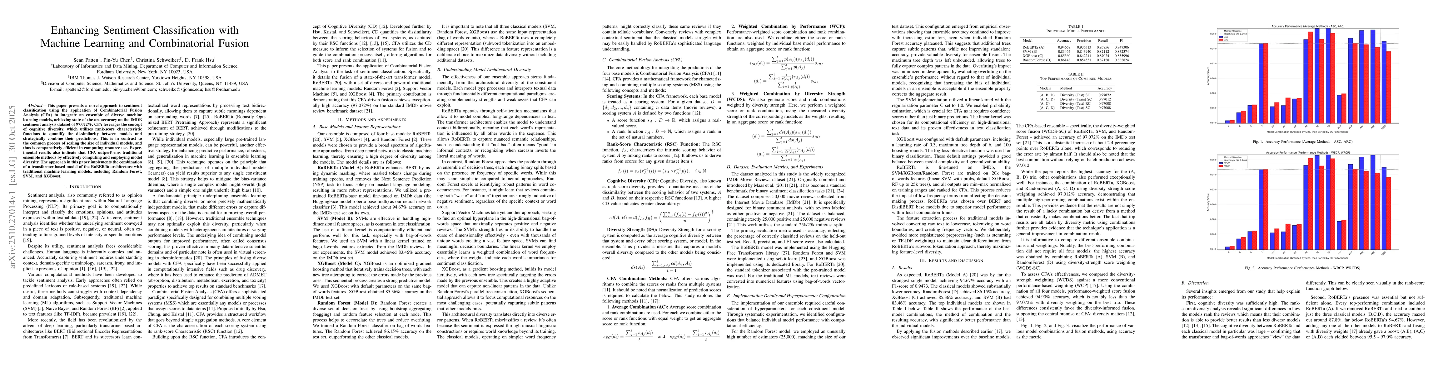 Thumbnail for Enhancing Sentiment Classification with Machine Learning and
  Combinatorial Fusion