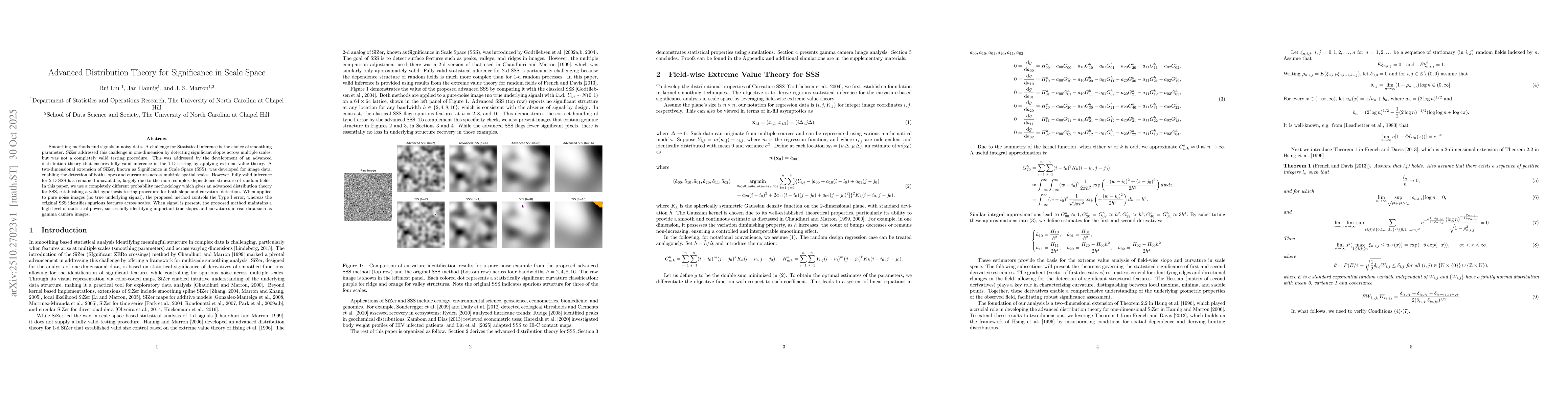 Thumbnail for Advanced Distribution Theory for Significance in Scale Space