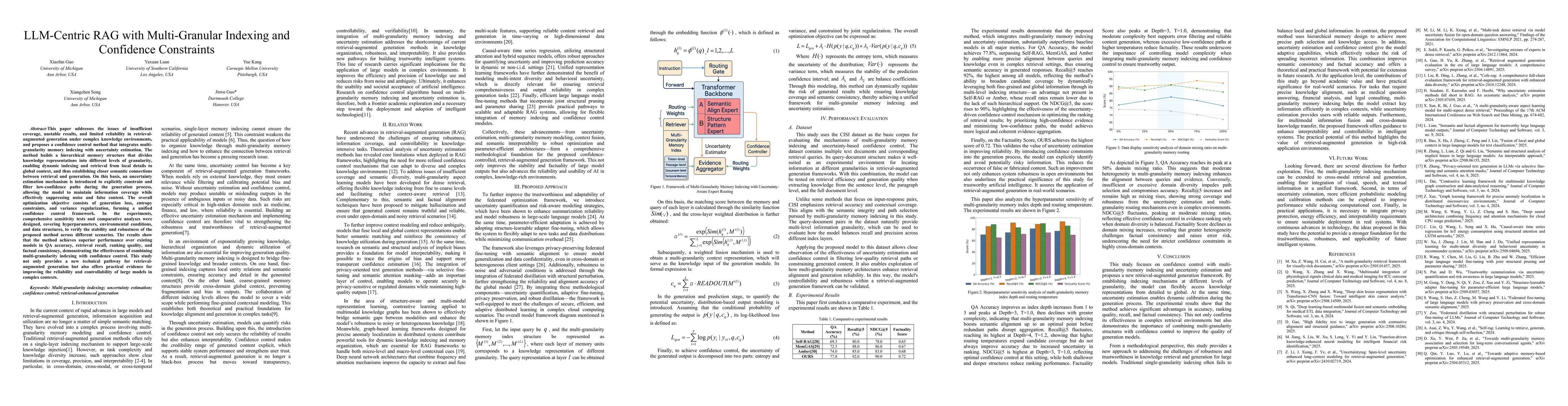 Thumbnail for LLM-Centric RAG with Multi-Granular Indexing and Confidence Constraints