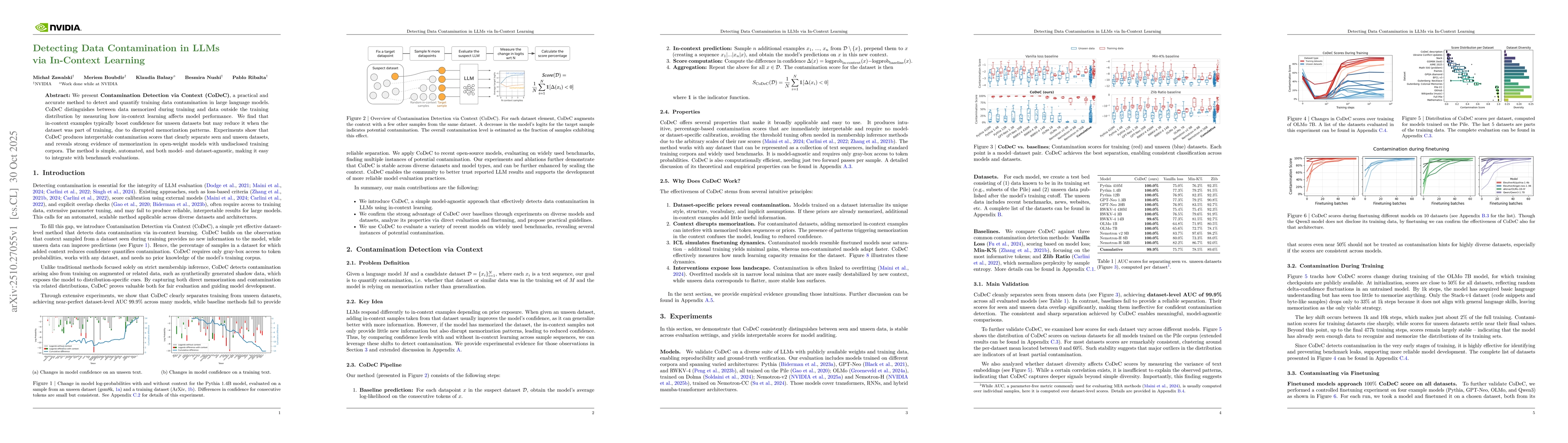 Thumbnail for Detecting Data Contamination in LLMs via In-Context Learning
