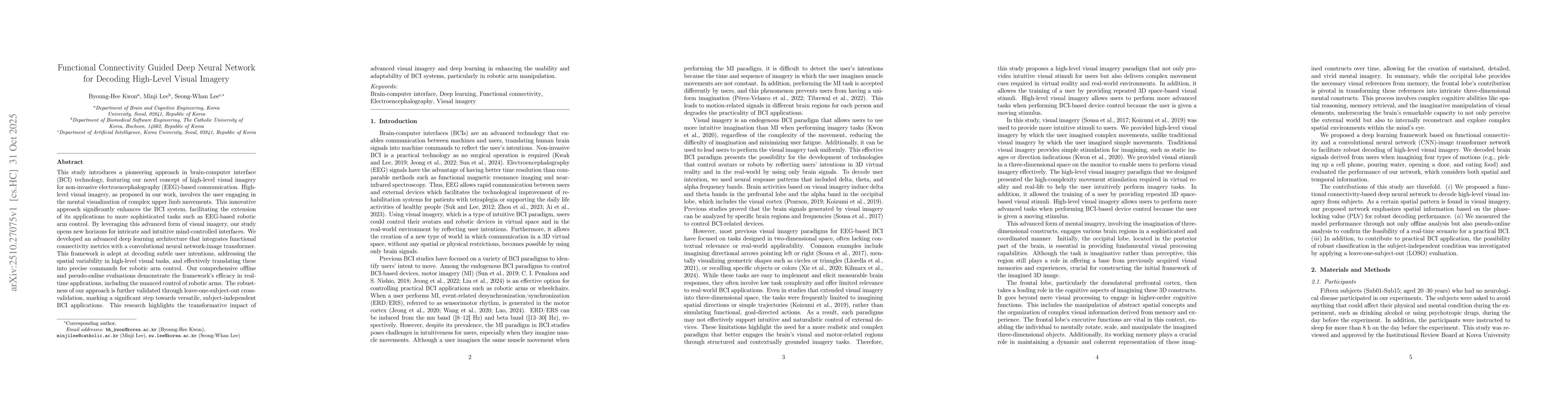 Thumbnail for Functional connectivity guided deep neural network for decoding
  high-level visual imagery