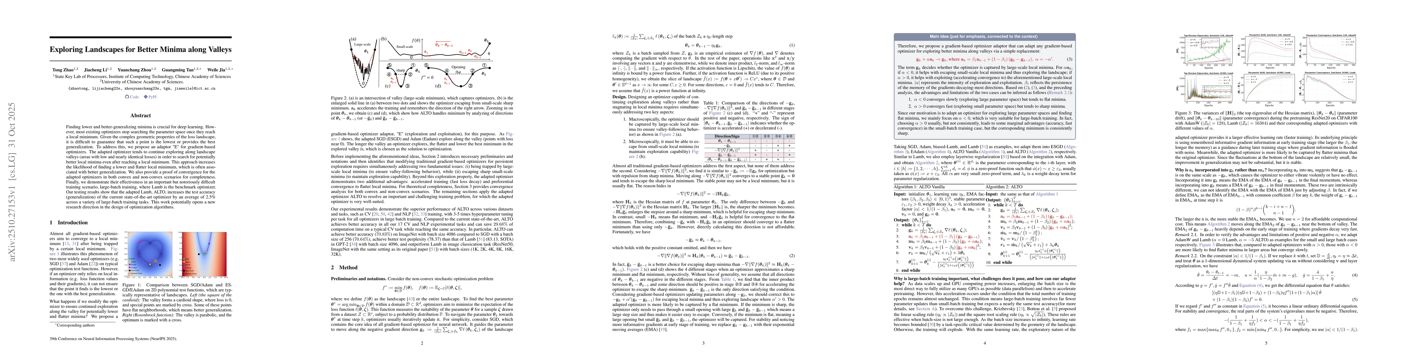 Thumbnail for Exploring Landscapes for Better Minima along Valleys