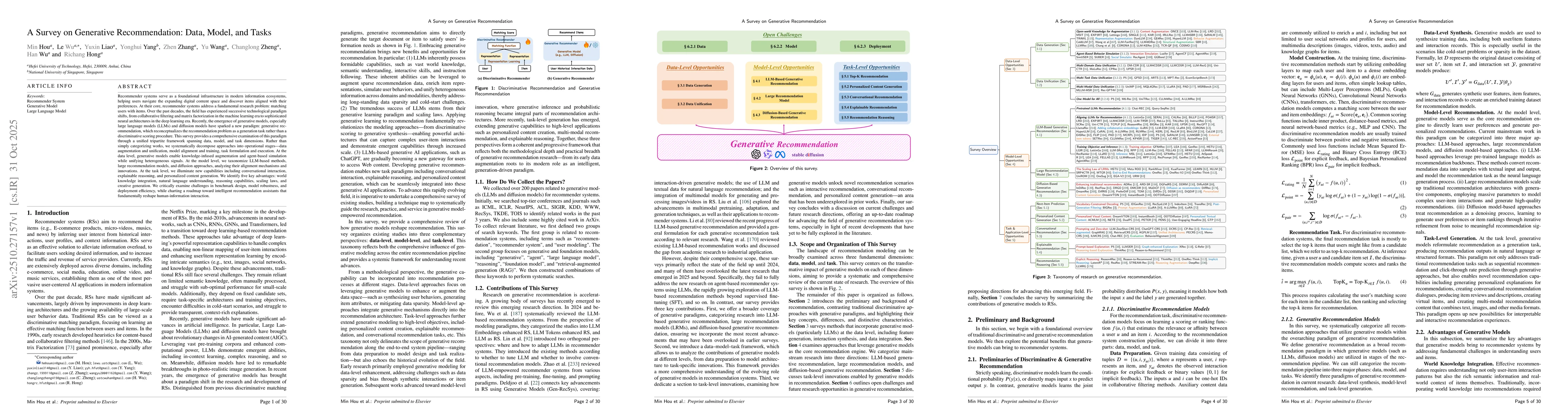 Thumbnail for A Survey on Generative Recommendation: Data, Model, and Tasks