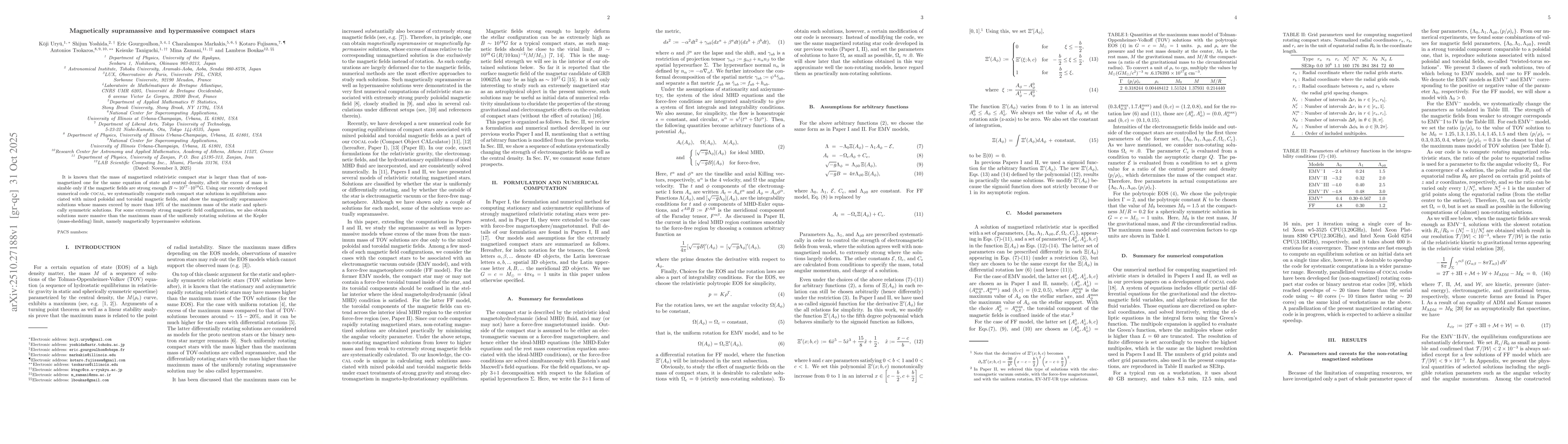 Thumbnail for Magnetically supramassive and hypermassive compact stars