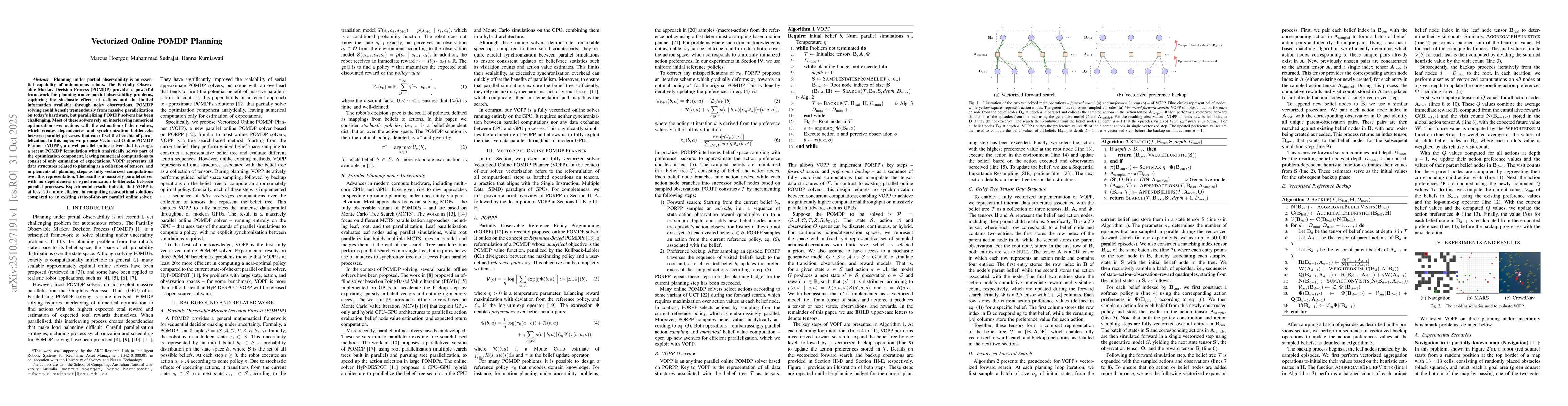 Thumbnail for Vectorized Online POMDP Planning