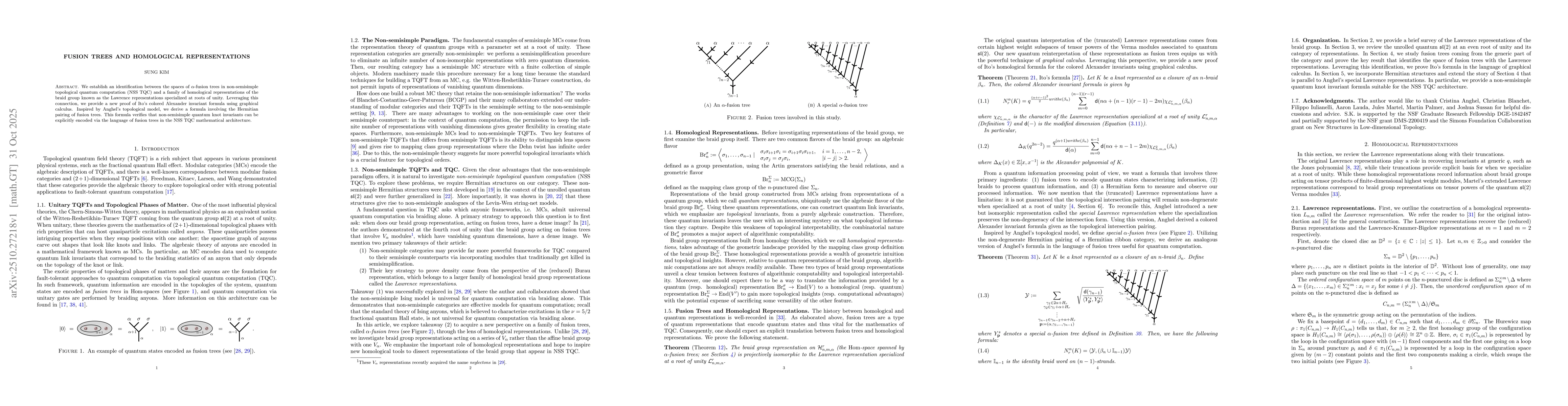 Thumbnail for Fusion Trees and Homological Representations
