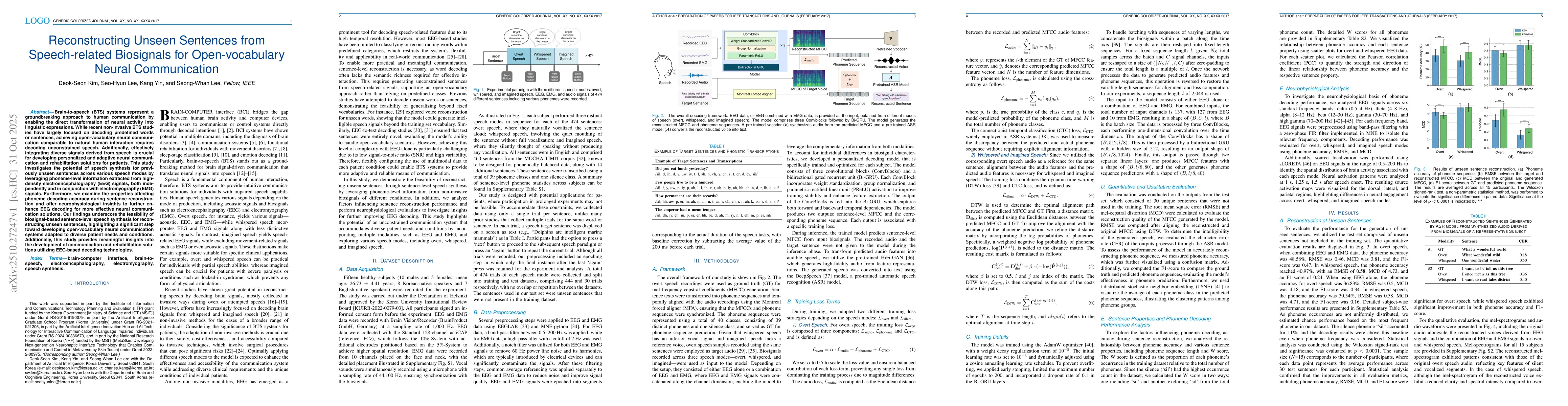 Thumbnail for Reconstructing Unseen Sentences from Speech-related Biosignals for
  Open-vocabulary Neural Communication