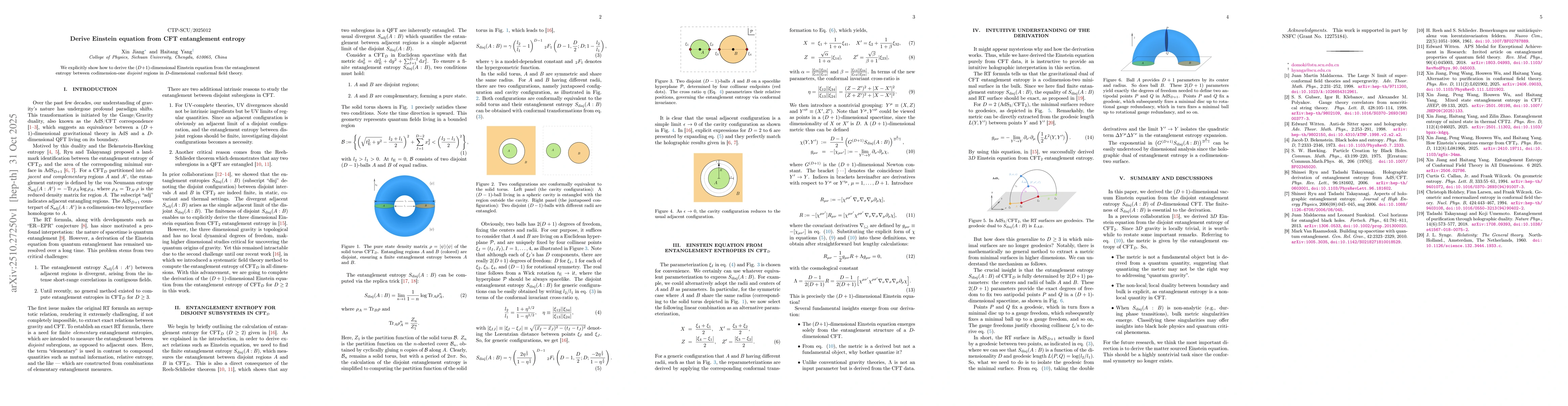 Thumbnail for Derive Einstein equation from CFT entanglement entropy