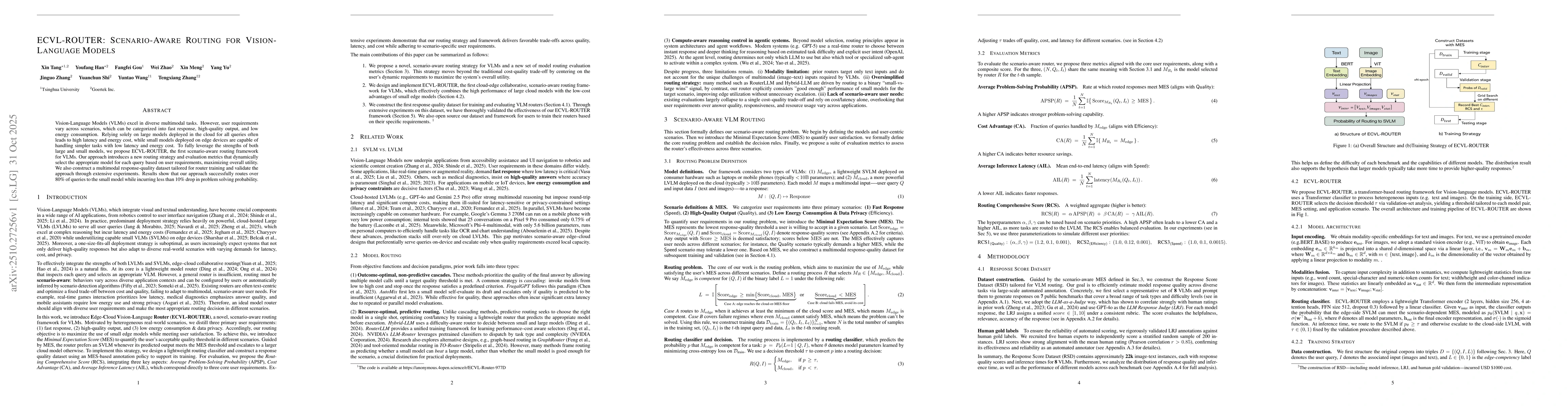 Thumbnail for ECVL-ROUTER: Scenario-Aware Routing for Vision-Language Models