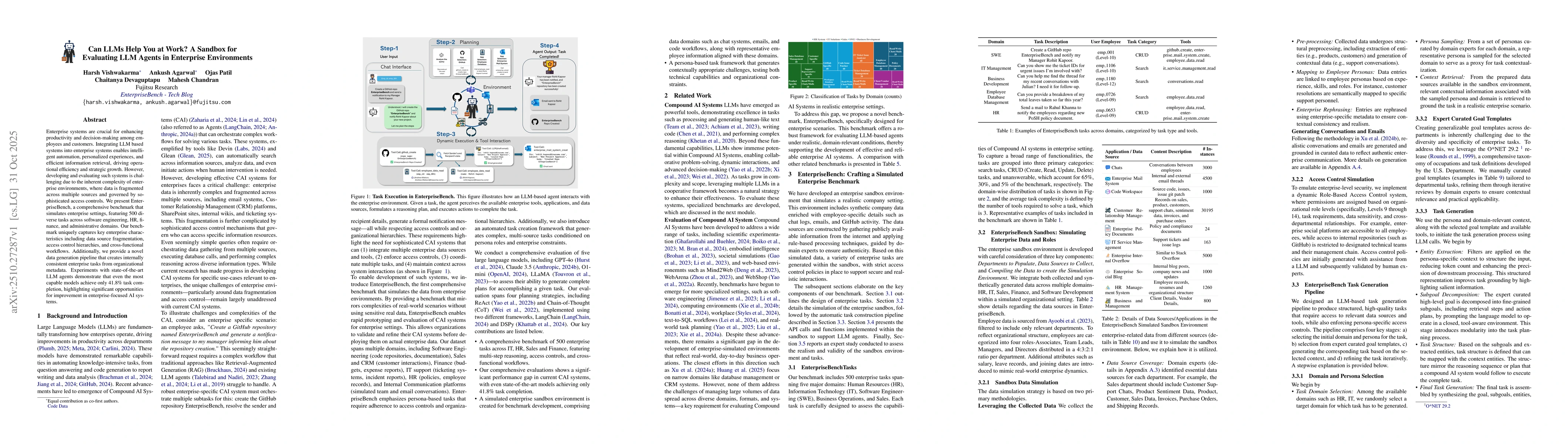 Thumbnail for Can LLMs Help You at Work? A Sandbox for Evaluating LLM Agents in
  Enterprise Environments
