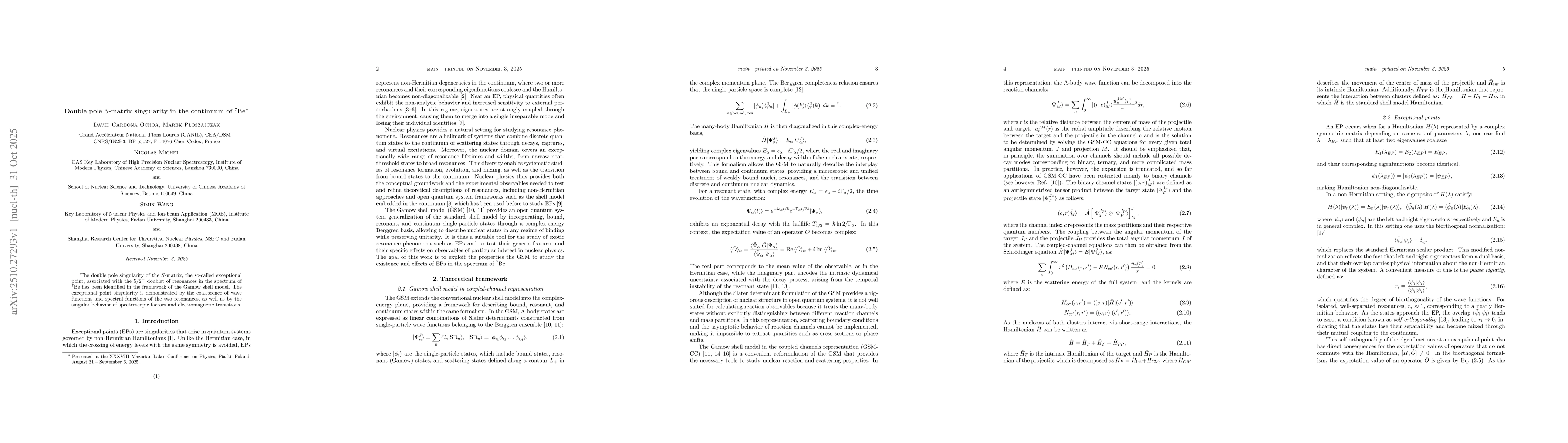 Thumbnail for Double pole $S$-matrix singularity in the continuum of $^7$Be