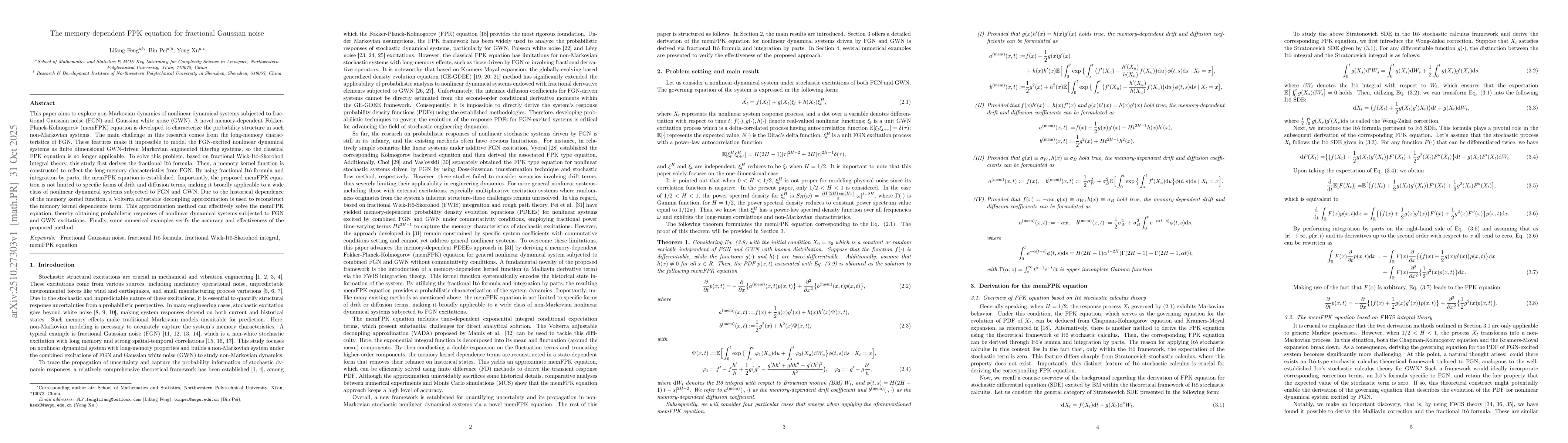 Thumbnail for The memory-dependent FPK equation for fractional Gaussian noise