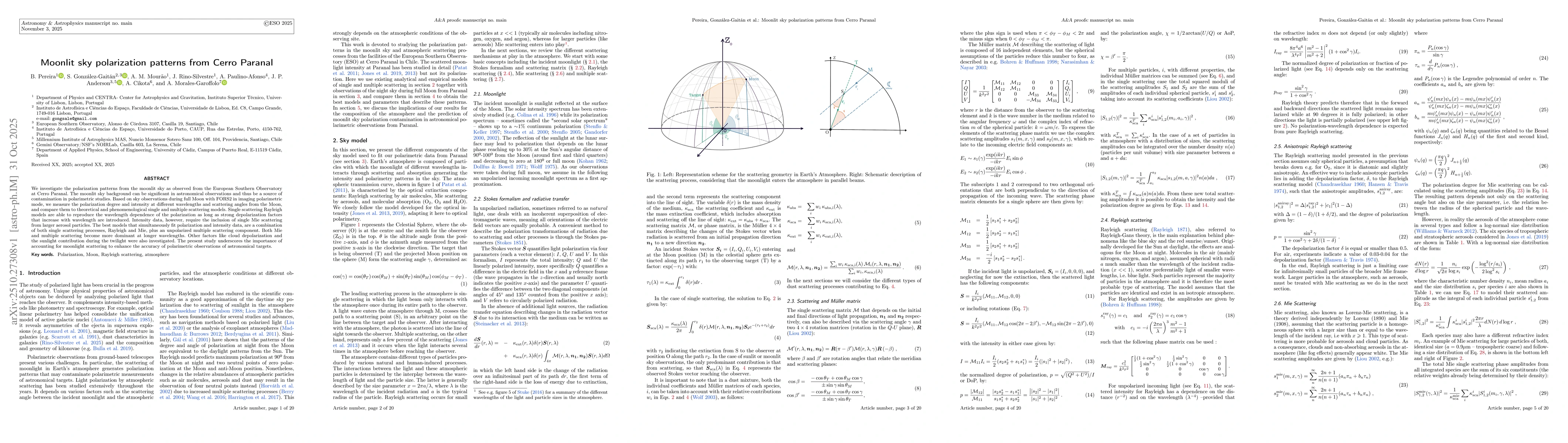 Thumbnail for Moonlit sky polarization patterns from Cerro Paranal