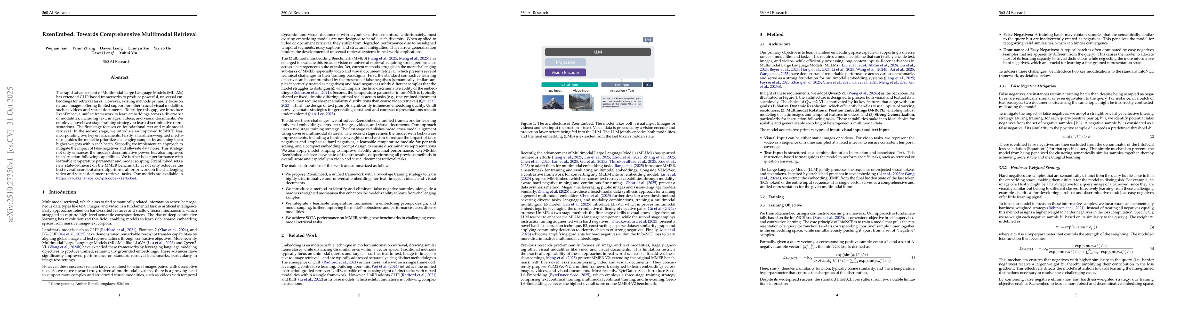 Thumbnail for RzenEmbed: Towards Comprehensive Multimodal Retrieval