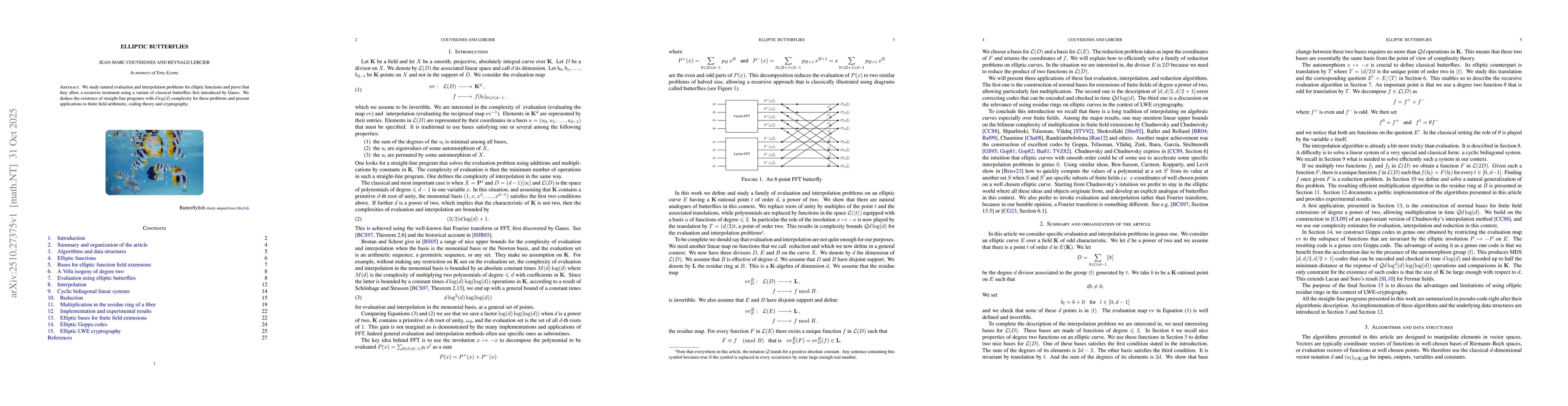 Thumbnail for Elliptic butterflies