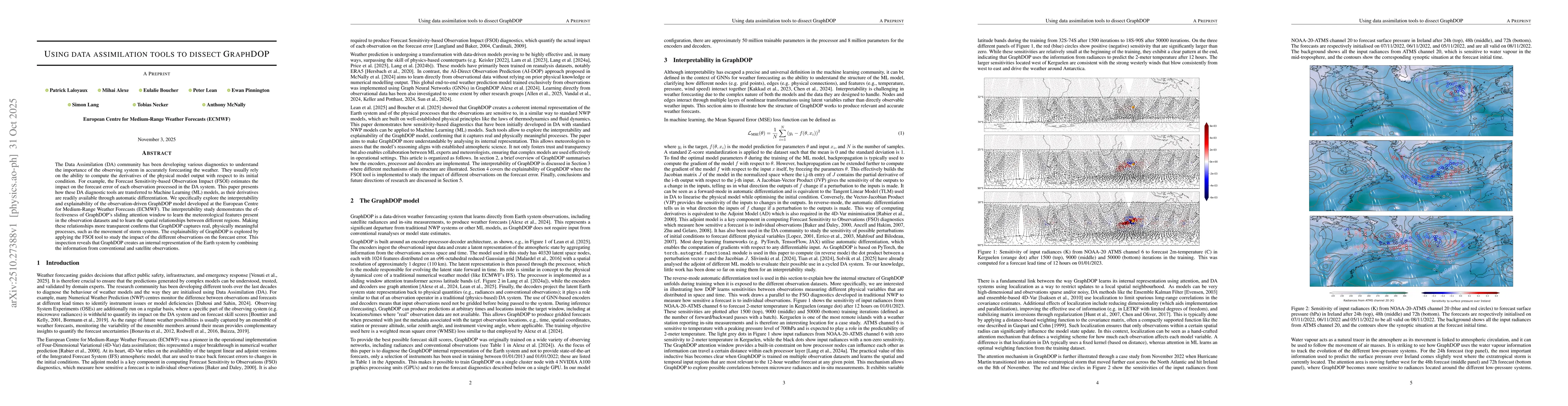 Thumbnail for Using data assimilation tools to dissect GraphDOP