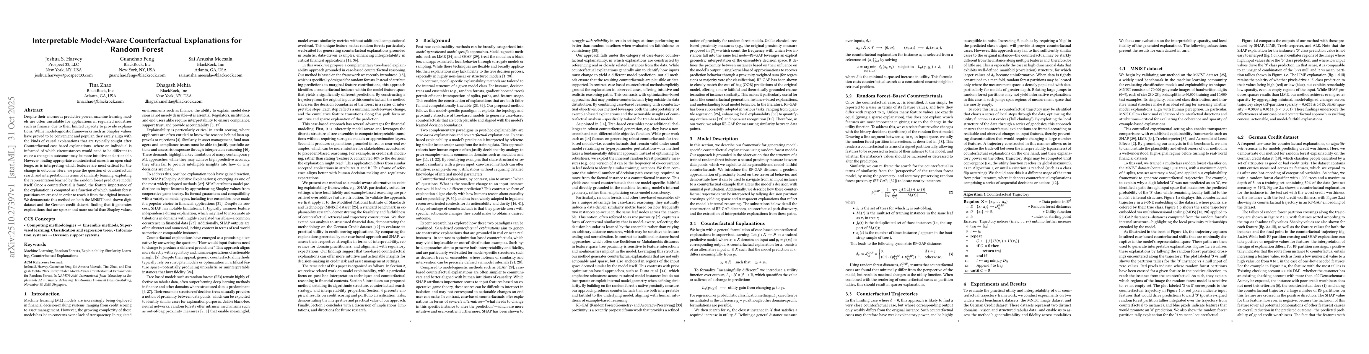 Thumbnail for Interpretable Model-Aware Counterfactual Explanations for Random Forest