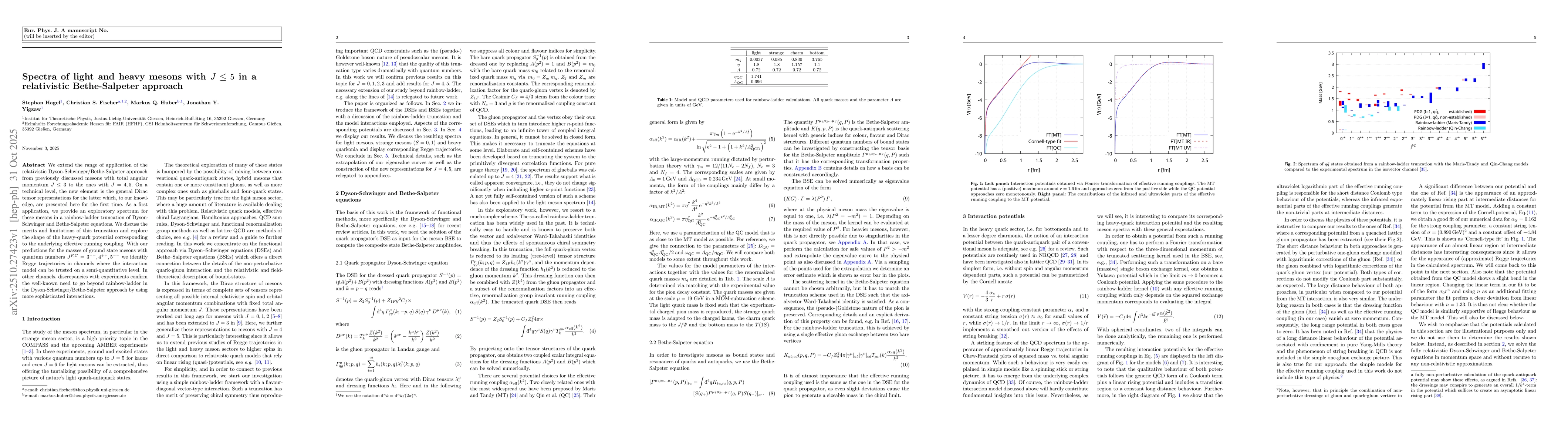 Thumbnail for Spectra of light and heavy mesons with $J \le 5$ in a relativistic
  Bethe-Salpeter approach