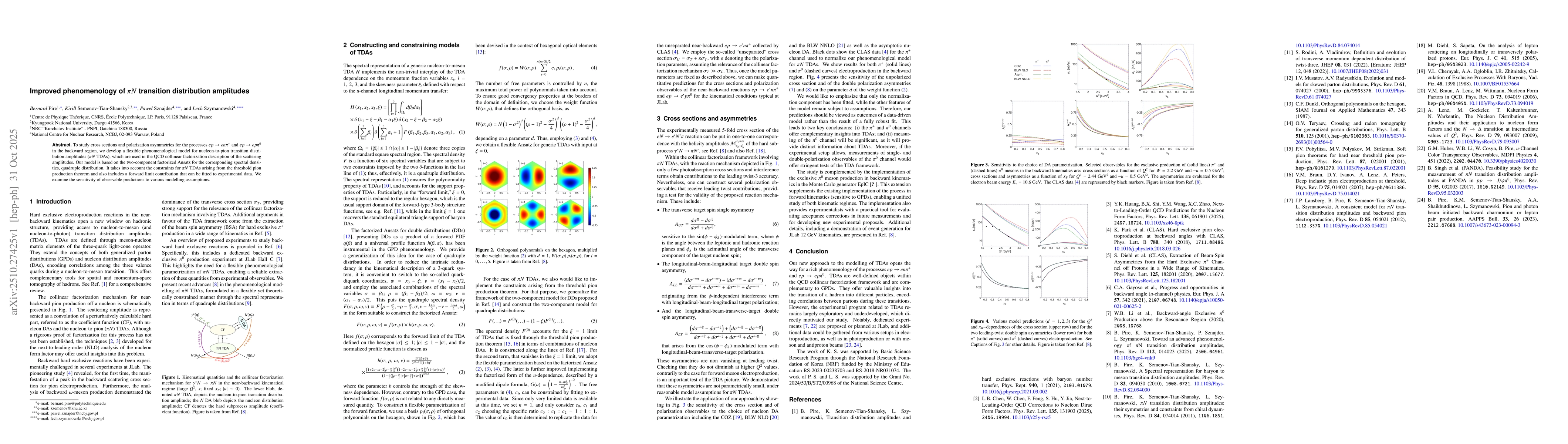 Thumbnail for Improved phenomenology of $πN$ transition distribution amplitudes