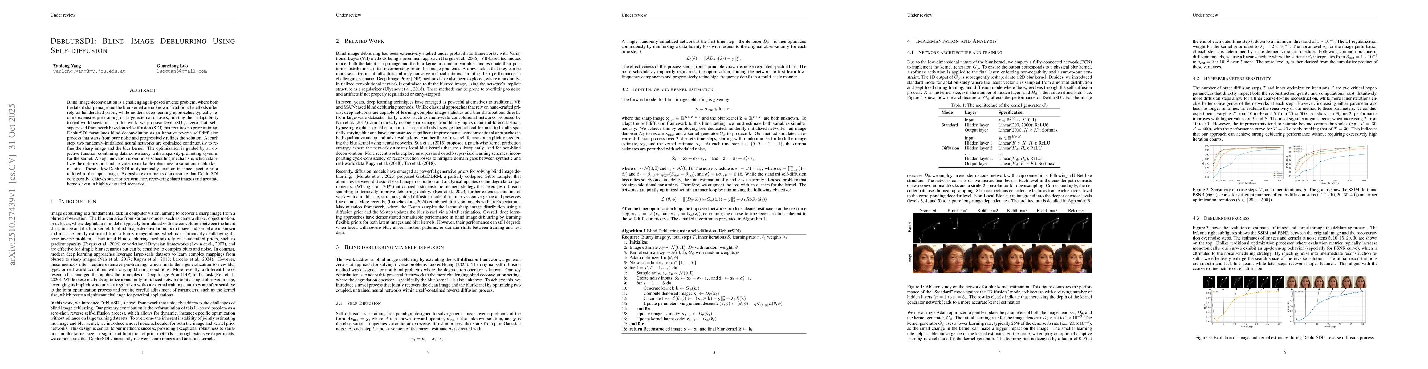 Thumbnail for DeblurSDI: Blind Image Deblurring Using Self-diffusion