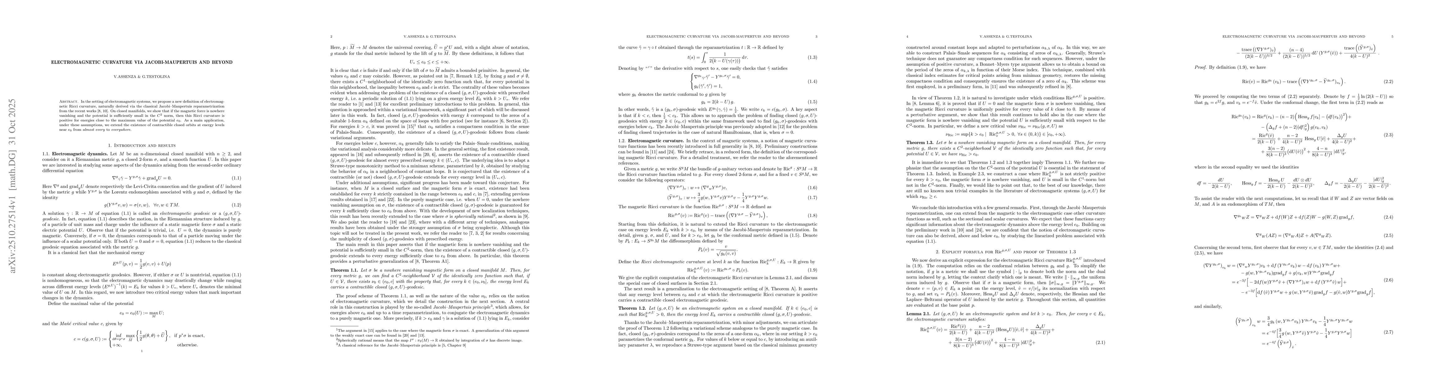 Thumbnail for Electromagnetic curvature via Jacobi-Maupertuis and beyond