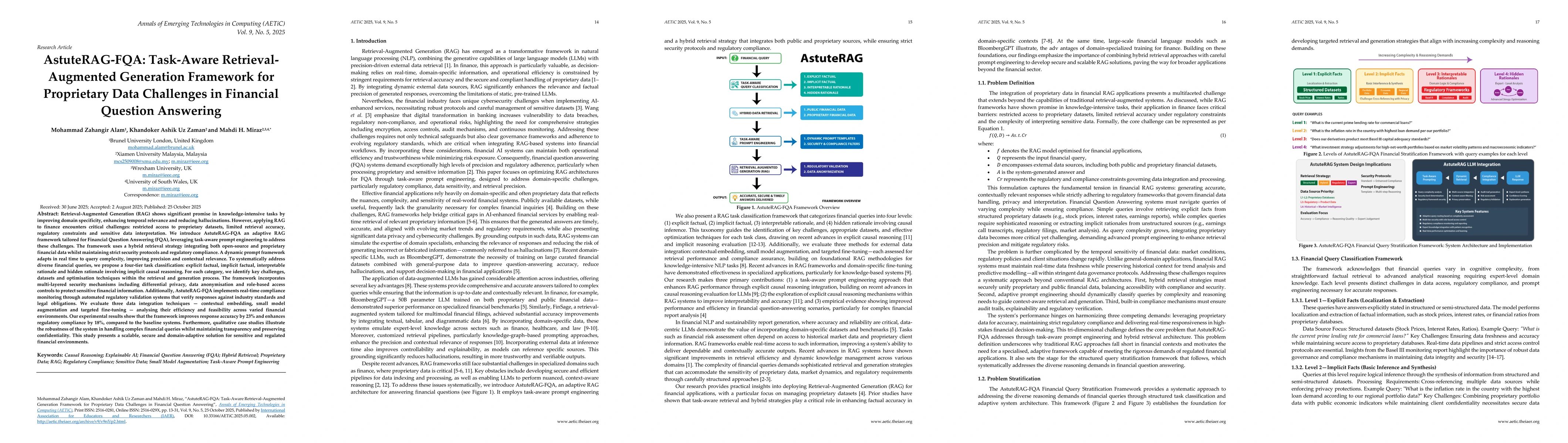 Thumbnail for AstuteRAG-FQA: Task-Aware Retrieval-Augmented Generation Framework for
  Proprietary Data Challenges in Financial Question Answering