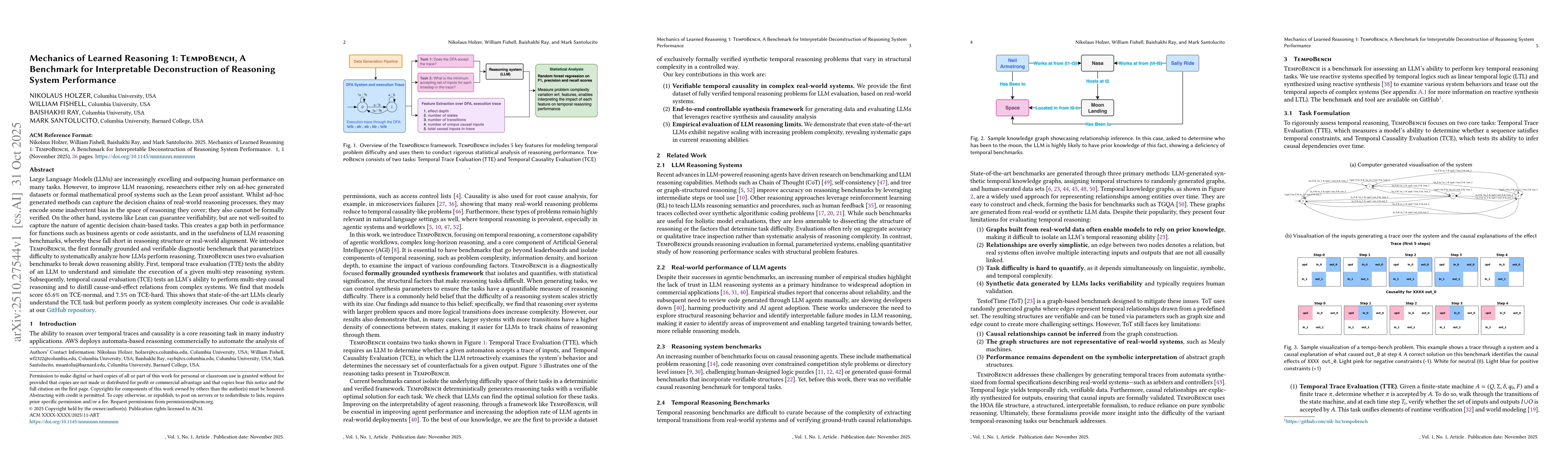 Thumbnail for Mechanics of Learned Reasoning 1: TempoBench, A Benchmark for
  Interpretable Deconstruction of Reasoning System Performance