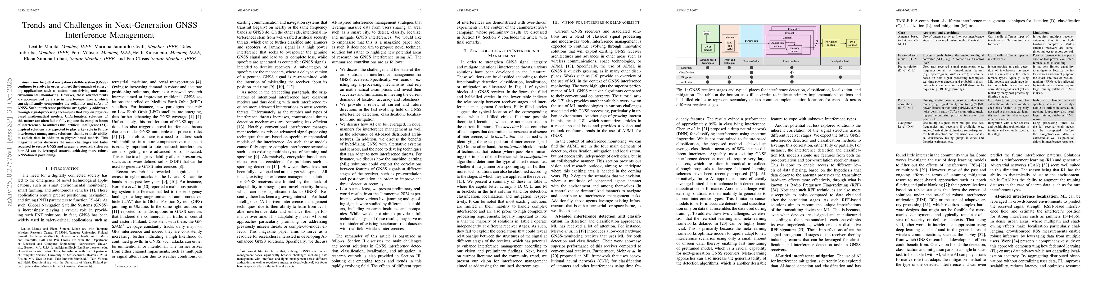 Thumbnail for Trends and Challenges in Next-Generation GNSS Interference Management