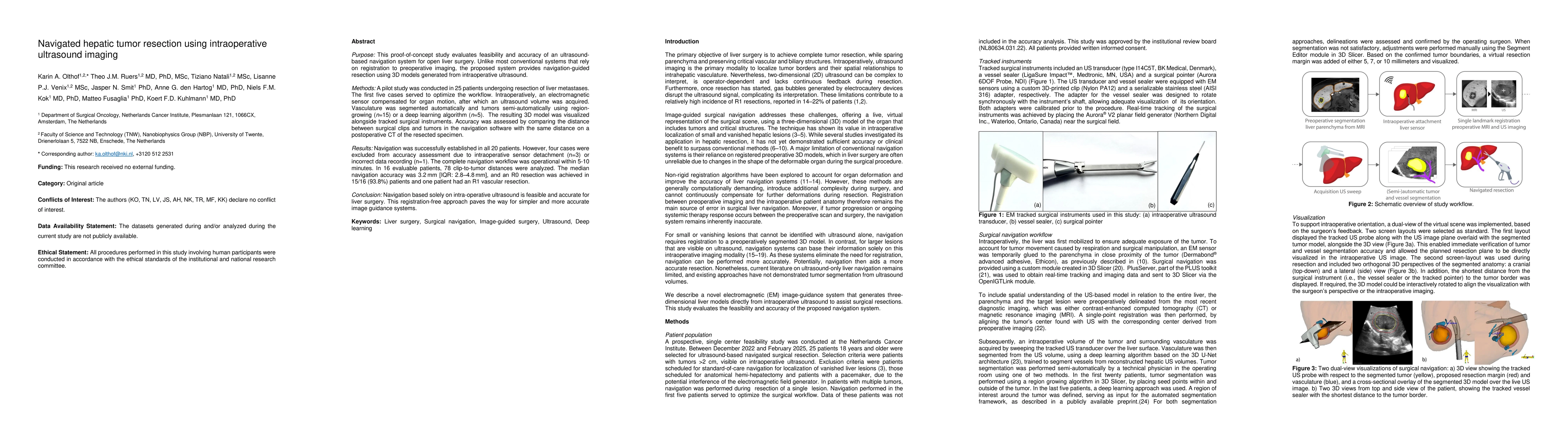 Thumbnail for Navigated hepatic tumor resection using intraoperative ultrasound
  imaging