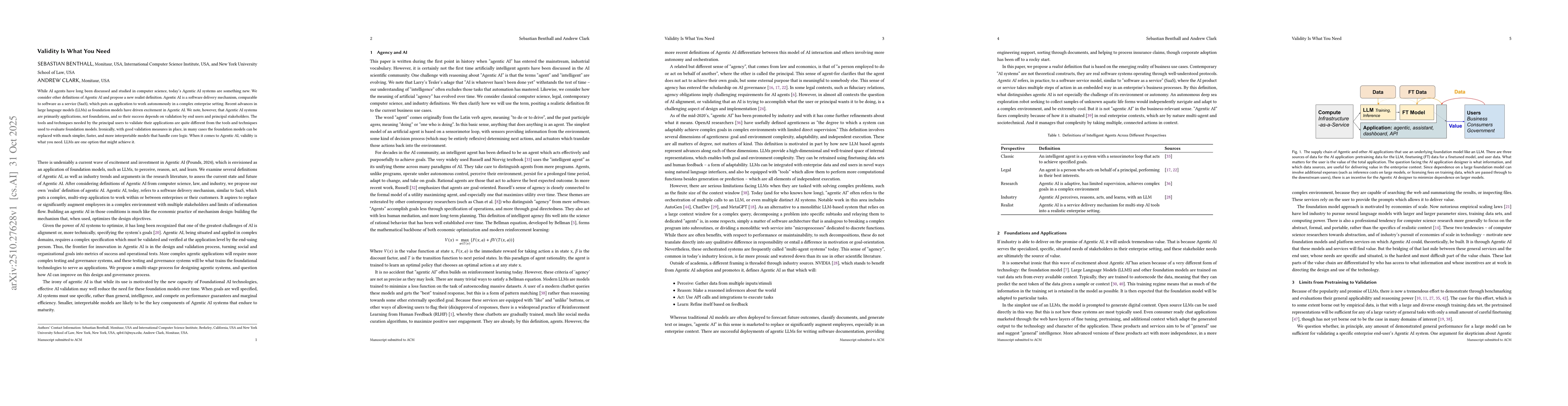 Thumbnail for Validity Is What You Need