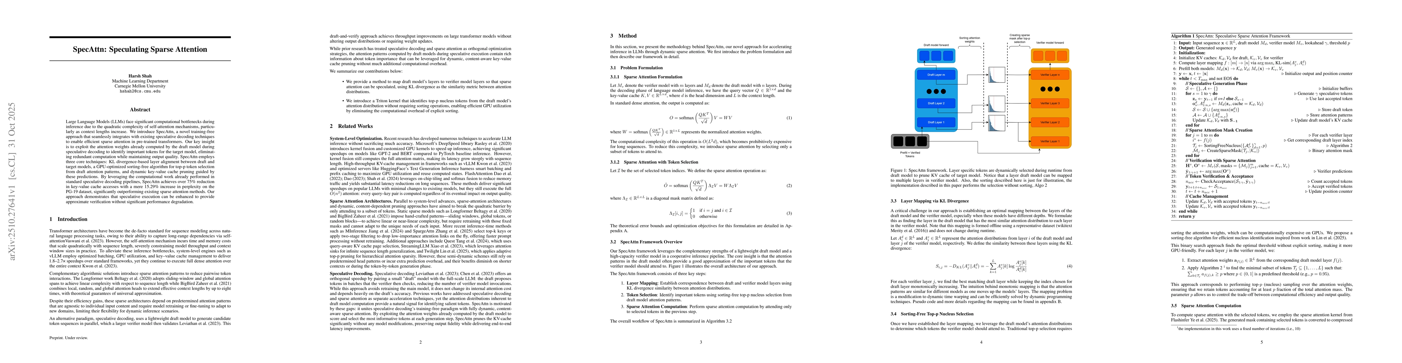 Thumbnail for SpecAttn: Speculating Sparse Attention