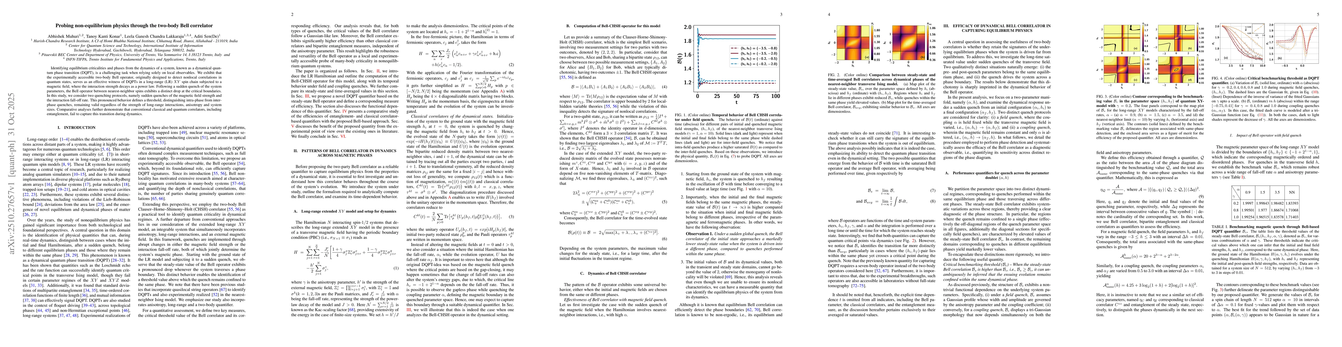 Thumbnail for Probing non-equilibrium physics through the two-body Bell correlator