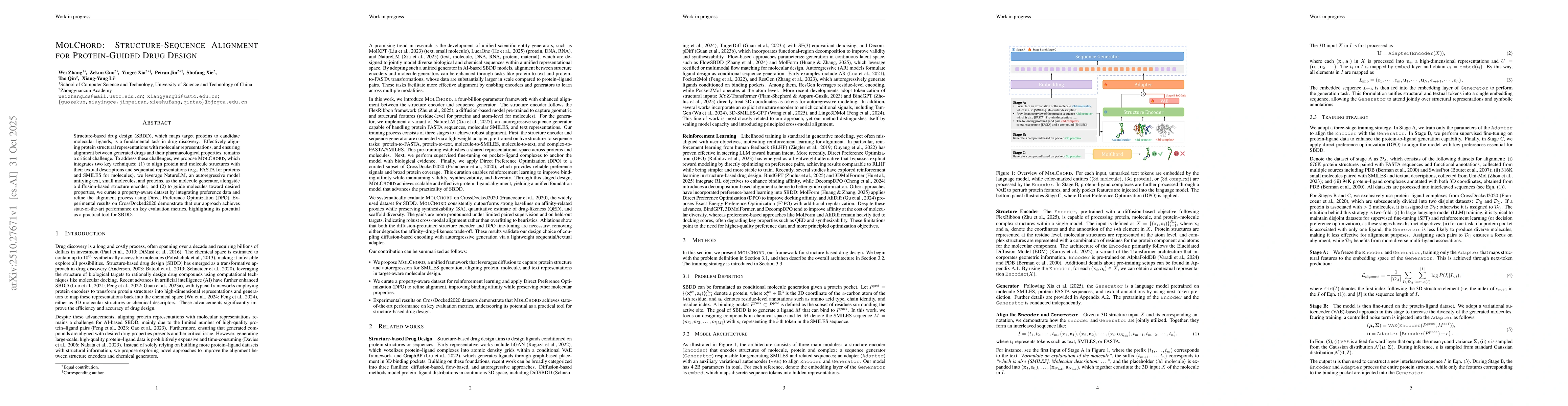 Thumbnail for MolChord: Structure-Sequence Alignment for Protein-Guided Drug Design