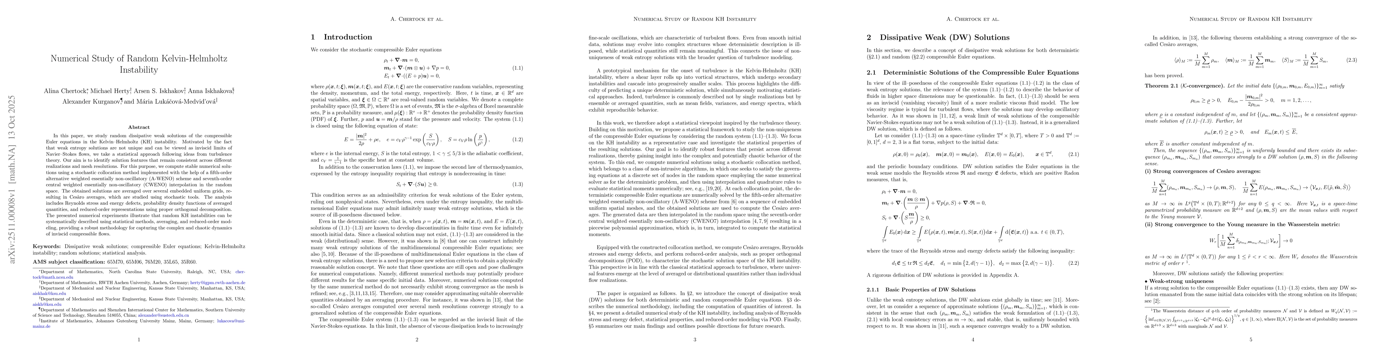 Thumbnail for Numerical Study of Random Kelvin-Helmholtz Instability