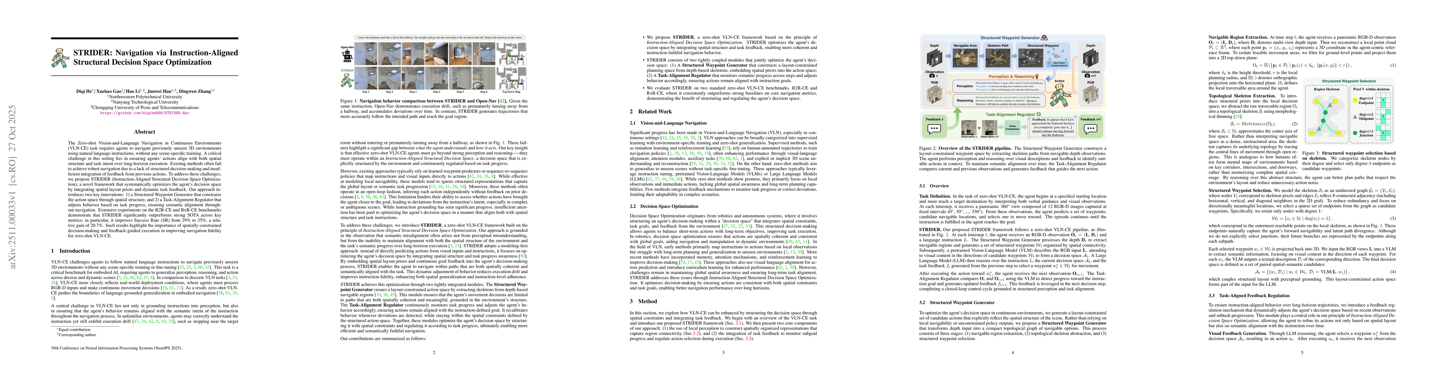 Thumbnail for STRIDER: Navigation via Instruction-Aligned Structural Decision Space Optimization