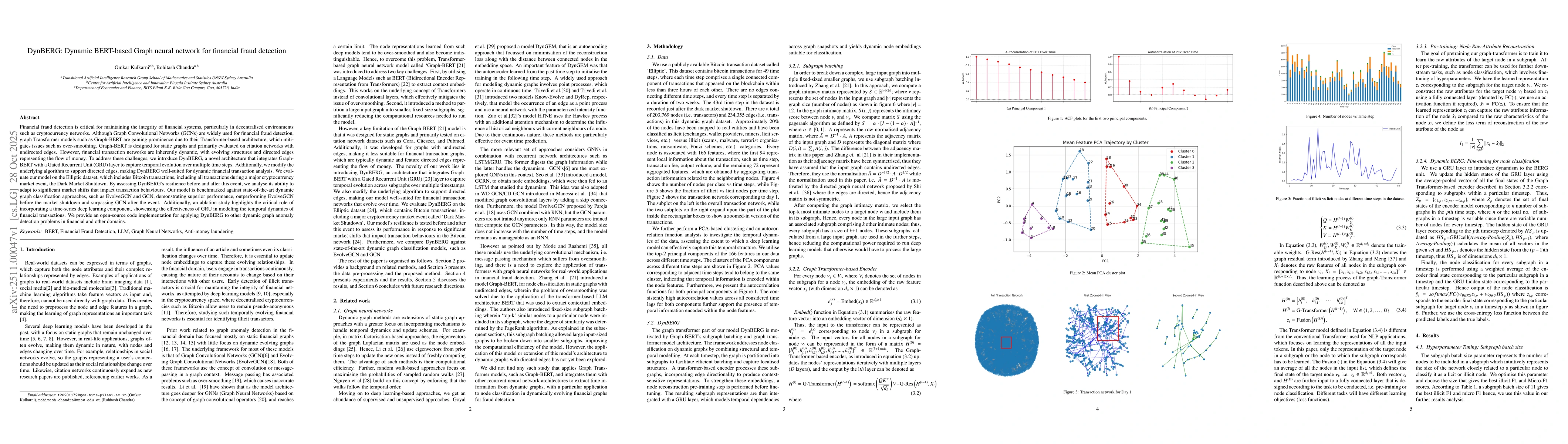 Thumbnail for DynBERG: Dynamic BERT-based Graph neural network for financial fraud detection