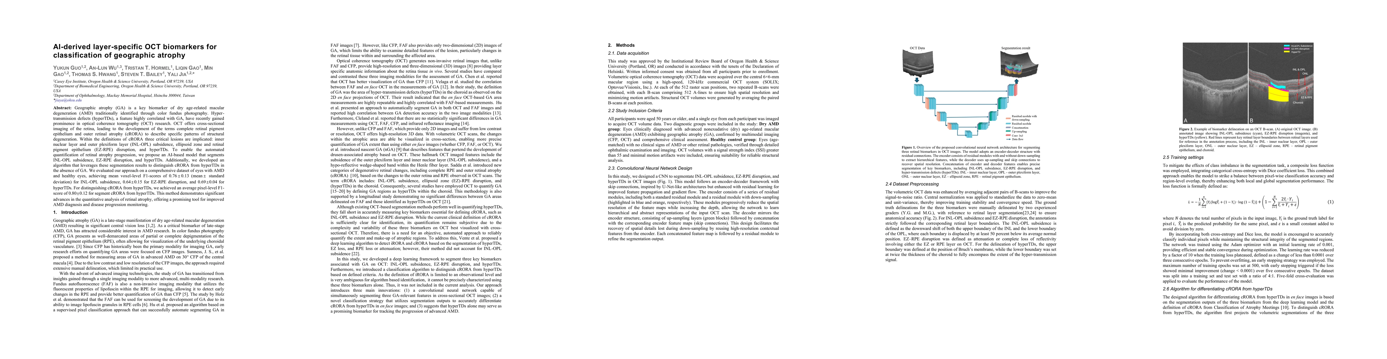 Thumbnail for AI-derived layer-specific OCT biomarkers for classification of geographic atrophy