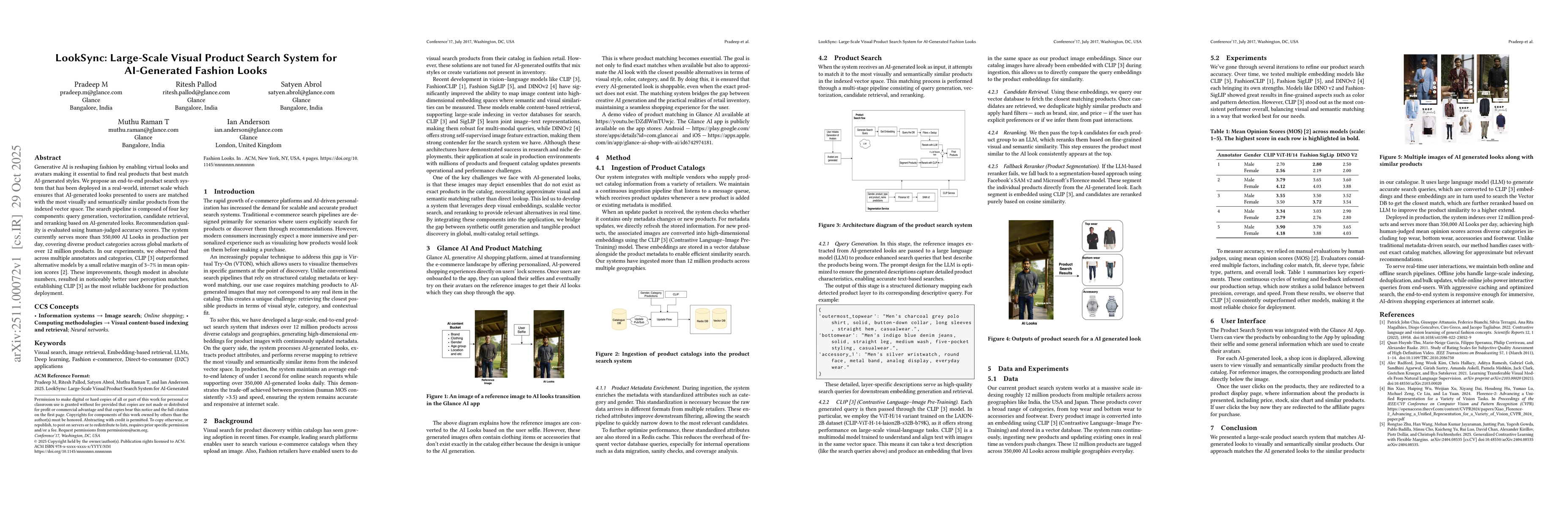 Thumbnail for LookSync: Large-Scale Visual Product Search System for AI-Generated Fashion Looks