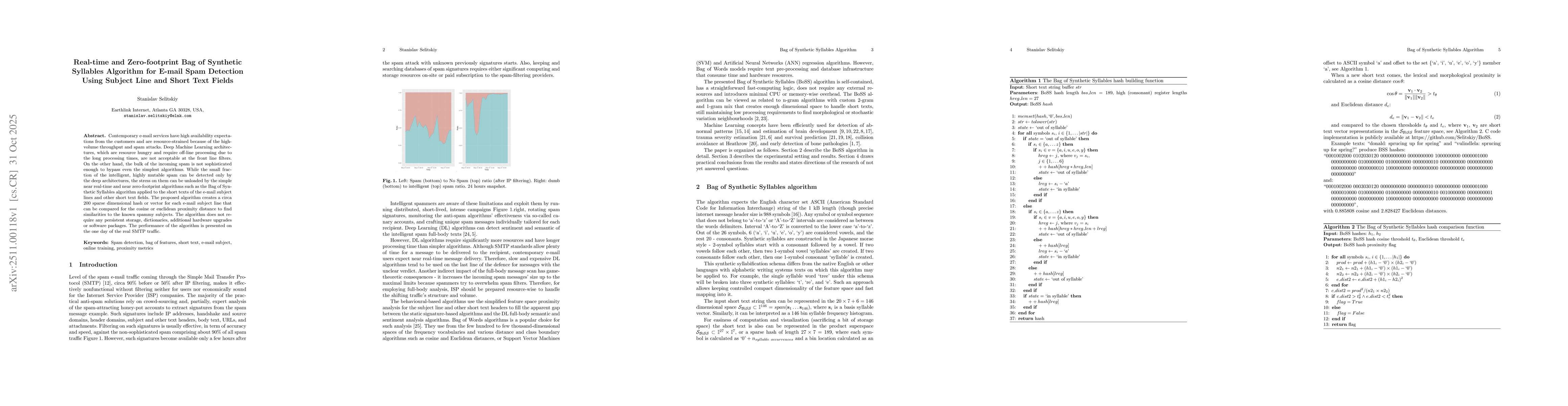Thumbnail for Real-time and Zero-footprint Bag of Synthetic Syllables Algorithm for E-mail Spam Detection Using Subject Line and Short Text Fields