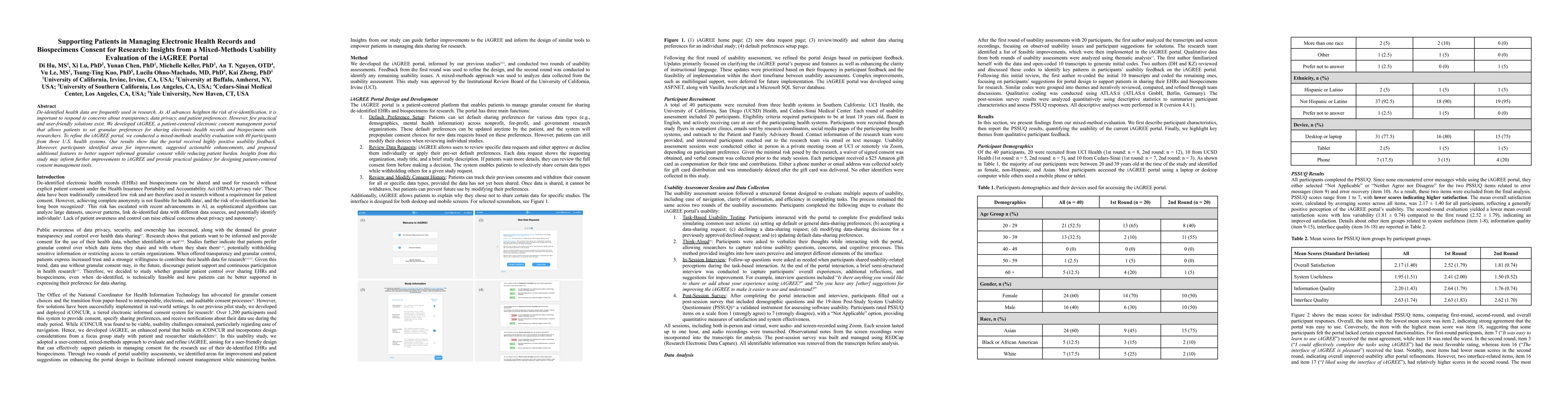 Thumbnail for Supporting Patients in Managing Electronic Health Records and Biospecimens Consent for Research: Insights from a Mixed-Methods Usability Evaluation of the iAGREE Portal