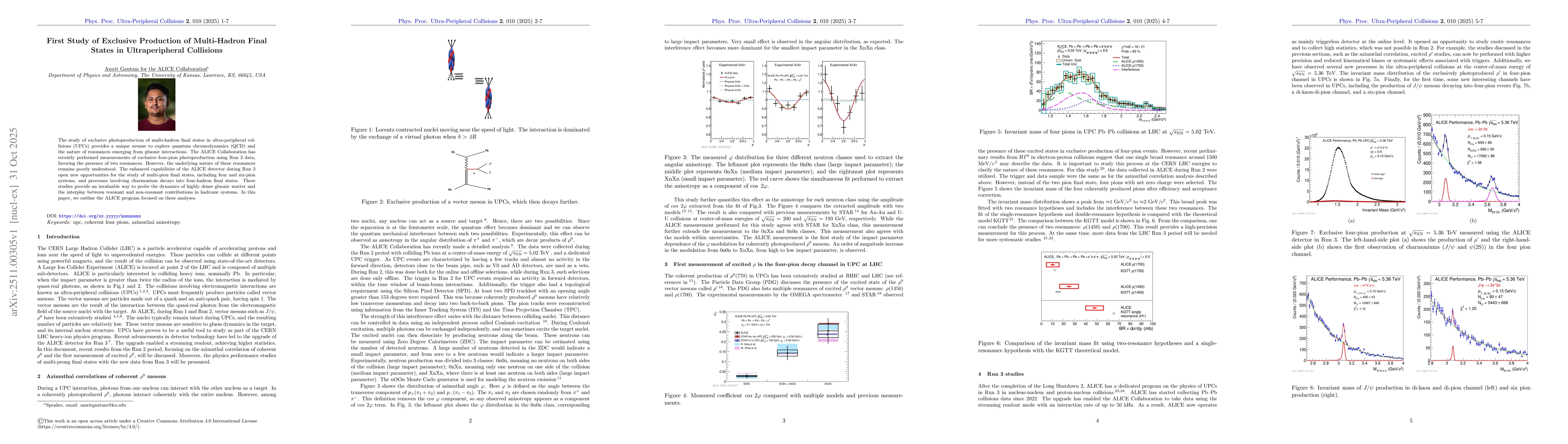 Thumbnail for First Study of Exclusive Production of Multi-Hadron Final States in Ultraperipheral Collisions