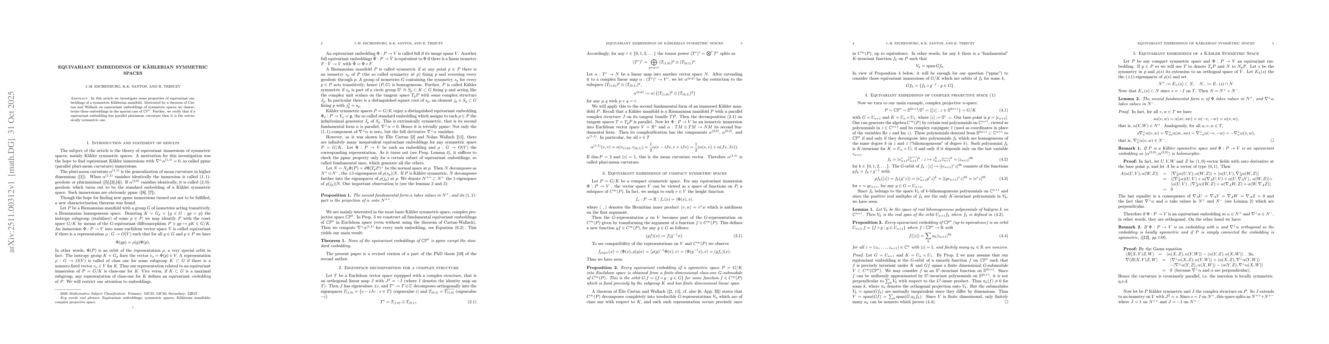 Thumbnail for Equivariant Embeddings of Kälerian Symmetric Spaces