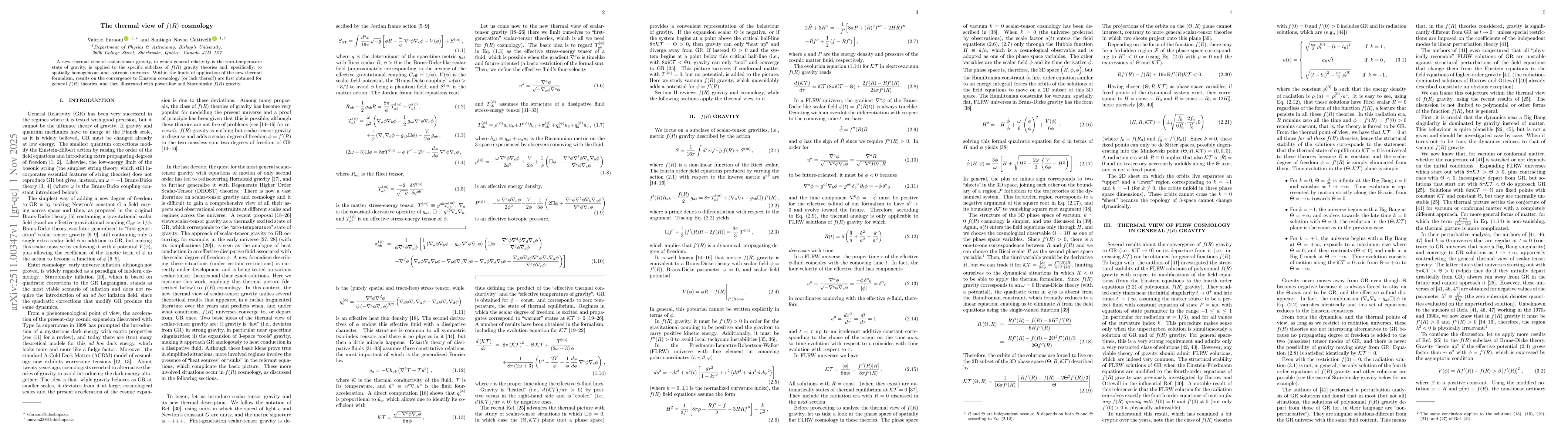 Thumbnail for The thermal view of $f(R)$ cosmology