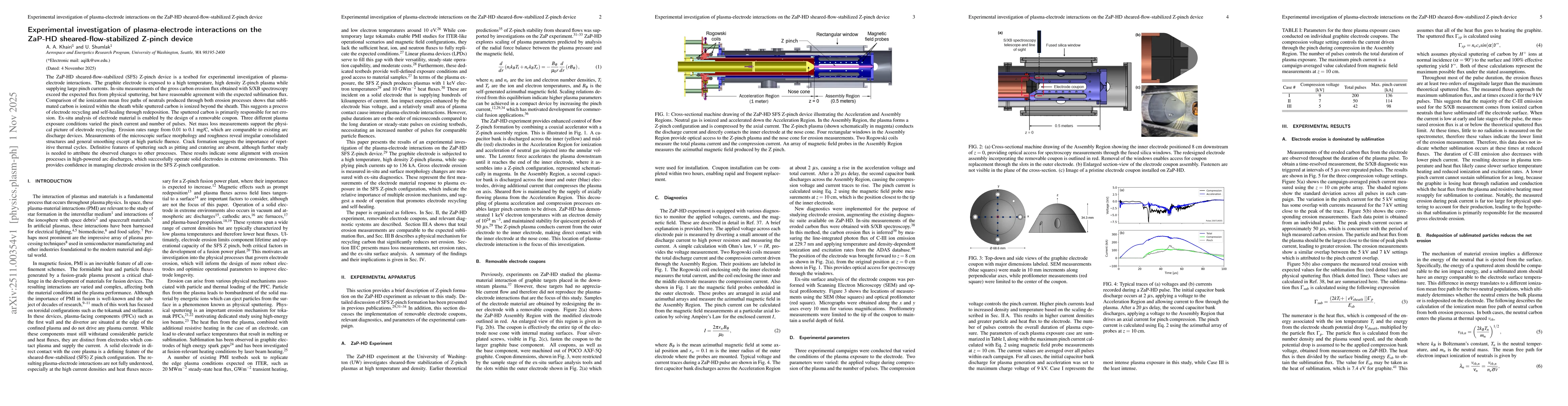 Thumbnail for Experimental investigation of plasma-electrode interactions on the ZaP-HD sheared-flow-stabilized Z-pinch device