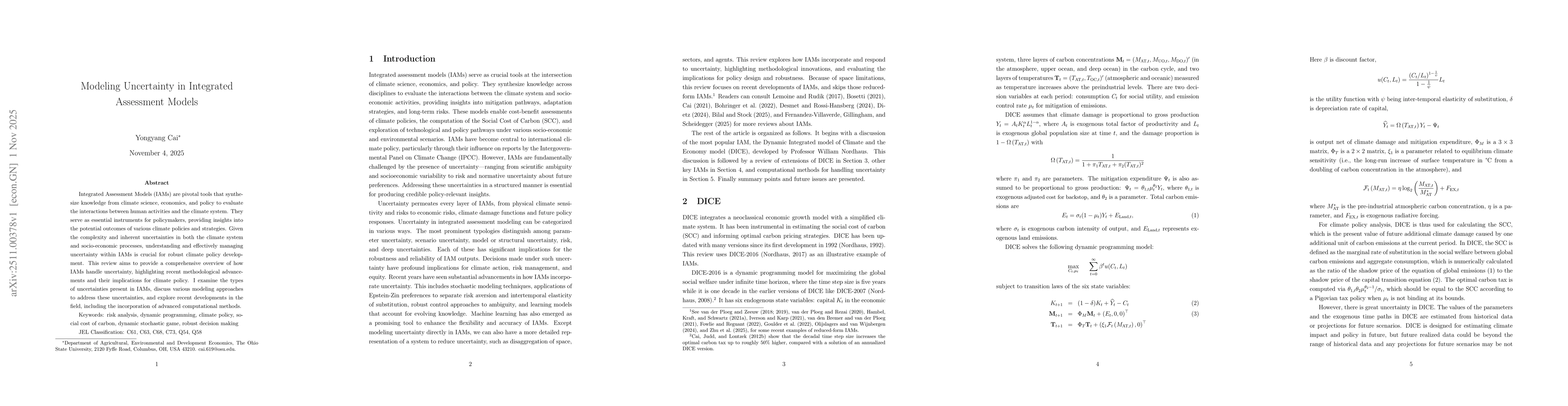 Thumbnail for Modeling Uncertainty in Integrated Assessment Models